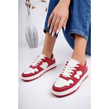 Kırmızı Kadın Günlük Sneaker Ayakkabı