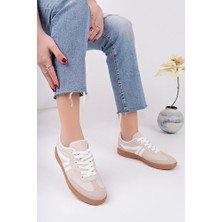 Krem Sneaker Günlük Ayakkabı