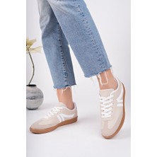Krem Sneaker Günlük Ayakkabı