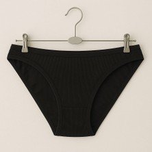 Fitilli Desenli Düz Renk Kadın Külot