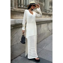 Ajur Detaylı Ispanyol Kol Elbise 2840