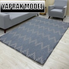 Yaprak Model Kumaştan Welsoft Lastikli Halı Örtüsü