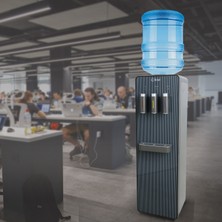 Kiwi Kwp-8556 Paslanmaz Çelik Depolu Su Sebili - Sıcak, Soğuk, Ilık -