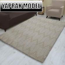 Yaprak Model Kumaştan Welsoft Lastikli Halı Örtüsü