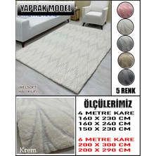 Yaprak Model Kumaştan Welsoft Lastikli Halı Örtüsü