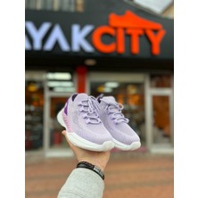 M.p Yazlık Ortopedik Taban Örgü Model Bağcıklı Günlük Sneaker - Mor - 38
