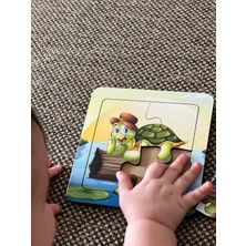 Çocuklar Için Ahşap Türkçe 4 Lü Set Eğitici Öğretici Yapboz Puzzle Set-2
