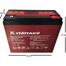Yiğit Akü 12 V 24 Ah Jel Elektrikli Motosiklet Aküsü (Üretim Yılı: 2024)