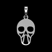 TabiTela 925 Ayar gümüş kolye kafatası   SM3996