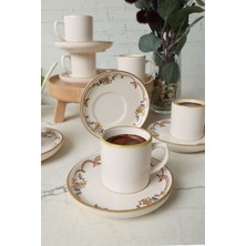 Keramika Bronze Bloom Nordic Kahve Takımı 12 Parça 6 Kişilik 22928-29