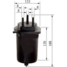 Ufı 24.014.00 Mazot Filtresi Megane Iı 03- Scenic Iı 1.5 Dcı 100HP