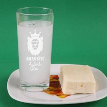 Hediyemen Aslan Figürlü İsme Özel Rakı Bardağı