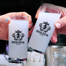 Hediyemen  Tasarım İsme Özel İkili Hediyelik Rakı Bardağı