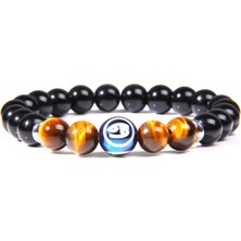 FuhaoshopC 17CM Tarzı Yengeç 6.22-7.22 12 Burç Kolye Bilezik Takı Doğal Taş Boncuklu Takılar Kadın Erkek Çift Burç Moda Doğum Günü Hediye (Yurt Dışından)