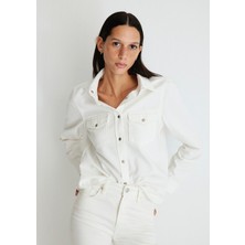 Mavi Merida Real Blue Kırık Beyaz Jean Gömlek 1210662-86491