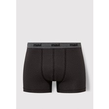 Mavi Geometrik Desenli Antrasit Boxer 092083-900