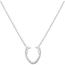 925 Ayar Gümüş Boynuz Kolye