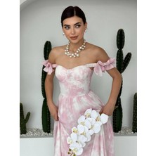 Gera Ip Askı Büzgülü Elbise