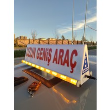 Tim Uzun ve Geniş Araç Tabelası Tepe Lambası Led Çakarlı 12 V