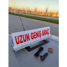 Tim Uzun ve Geniş Araç Tabelası Tepe Lambası Led Çakarlı 12 V