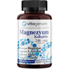 Vitagenom Magnezyum Kompleks 246,77 Mg 180 Kapsül