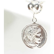 925 Ayar Gümüş Iskender Kafası Madalyon Kolye Ucu