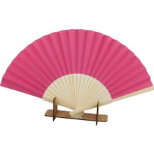 10 Adet Pembe Ahşap Kasa Tasarım Yelpaze