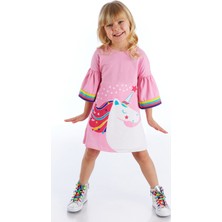 Denokids Unicorn Star Kız Çocuk Elbise