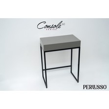 PERLUSSO-CONSOLE60-ANTRASIT-LAKE Gizli Bölmeli Raf