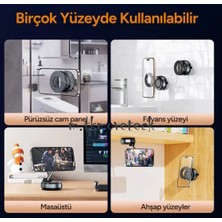 M.tk moveteck Magsafe Telefon Tutucu Tüm Yüzeylerle Uyumlu Vakumlu Sökülebilir 360 Oynar Başlıklı Üniversal Telefon Tutucu K007