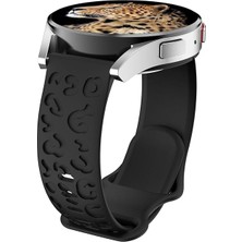 Samsung Watch 46MM Gear S3 22MM Honor Magic 2 46MM Kordon Leopar Desen Yumuşak Silikon Kordon
