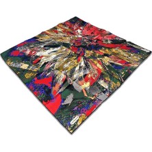 Cacharel Kırmızı Karma Desen Tivil İpek Eşarp 8711313  -  911