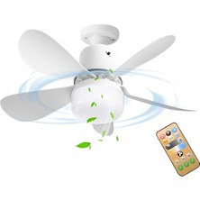 Cata CT-1155 Karayel Fanlı 82 Watt LED Ampul Lamba Beyaz Işık Vantilatör Aydınlatma E27 3 Renk Dim Edilebilir