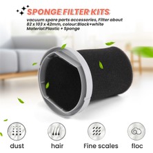 Enachanrited El Tipi Elektrikli Süpürge Hepa Filtre Sünger Seti DX700 Yedek Parça Aksesuarları-2 Set (Yurt Dışından)