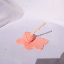 Teknotrust Pembe Lolipop Tasarım El Yapımı Seramik Yüzüklük - Dekoratif Yüzük Standı Taban 13 cm Yükseklik 7 cm