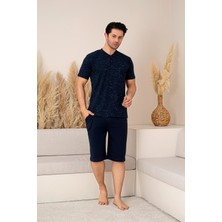 Nisanca Sportif %100 Pamuk Şortlu Erkek Pijama Takımı