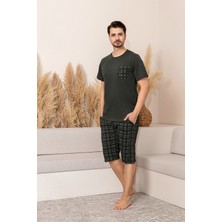 Nisanca Sportif %100 Pamuk Şortlu Erkek Pijama Takımı