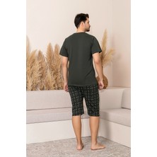 Nisanca Sportif %100 Pamuk Şortlu Erkek Pijama Takımı