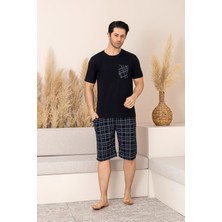 Nisanca Sportif %100 Pamuk Şortlu Erkek Pijama Takımı