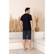 Nisanca Sportif %100 Pamuk Şortlu Erkek Pijama Takımı