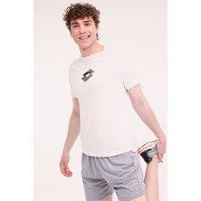 Lotto M-Beta Tee 5fx Ekru Erkek Kısa Kol T-Shirt