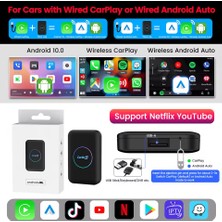 Tbox Lite S Kablosuz Carplay 4gb Ram 32GB Rom Android Youtube Netflix Video Oynatma Mini HDMI Girişi