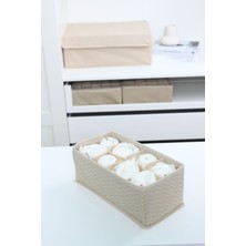 8 Gözlü Çekmece Içi Dolap Çorap / Iç Çamaşırı Katlanabilir Düzenleyici Organizer Kutu 14X28X12 cm
