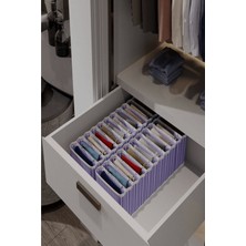 8 Bölmeli Dolap ve Çekmece Içi Düzenleyici Akordiyon Organizer L-00517 (1 Adet) ( )