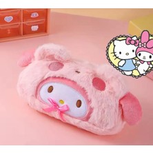 Sanrio Kawaii Labubu Peluş Kalemlik Makyaj Çantası Kuromi Cinnamoroll My Melodi Hello Kitty Pochacco