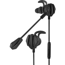 Kulakiçi Oyun Kulaklıkları, Kablolu ve Mikrofonlu Kulak Içi Kulaklıklar, Gürültü Engelleme, 3,5mm Earphone, Telefon Uyumlu REP-L19 (Siyah)