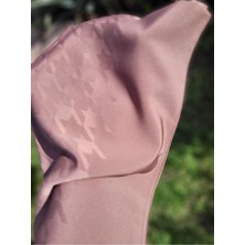 Iqrascarfs Kadın Tesettür Ipeksi Jakar Kazayağı Desen Şal*kahverengi