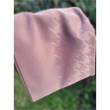 Iqrascarfs Kadın Tesettür Ipeksi Jakar Kazayağı Desen Şal*kahverengi