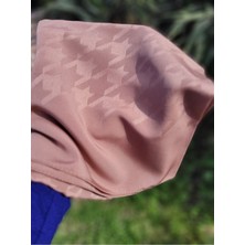 Iqrascarfs Kadın Tesettür Ipeksi Jakar Kazayağı Desen Şal*kahverengi