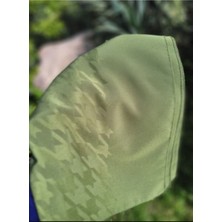 Iqrascarfs Kadın Tesettür Ipeksi Jakar Kazayağı Desen Şal*haki